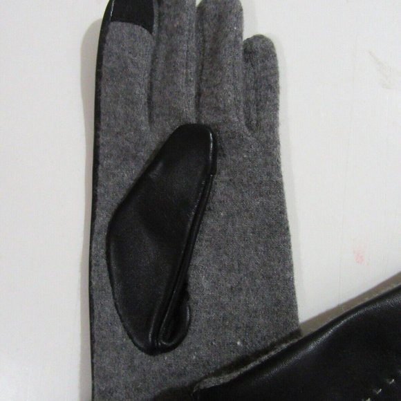 Womens Ralph Lauren Winter Gloves Touch Fingertip Black Stitch Size Large NWT